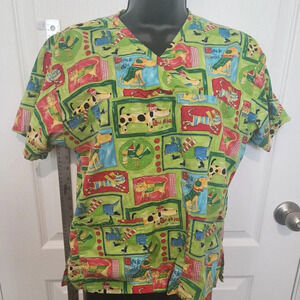 Peaches Scrubs Dog Christmas XS or S